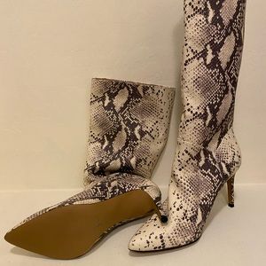 Steve Madden faux snake skin boots